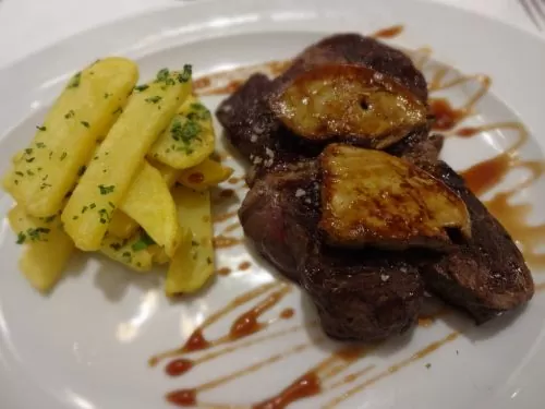 牛ヒレ肉とフォアグラGandarias
